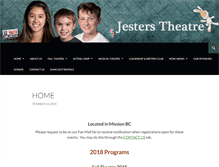 Tablet Screenshot of jesters.ca